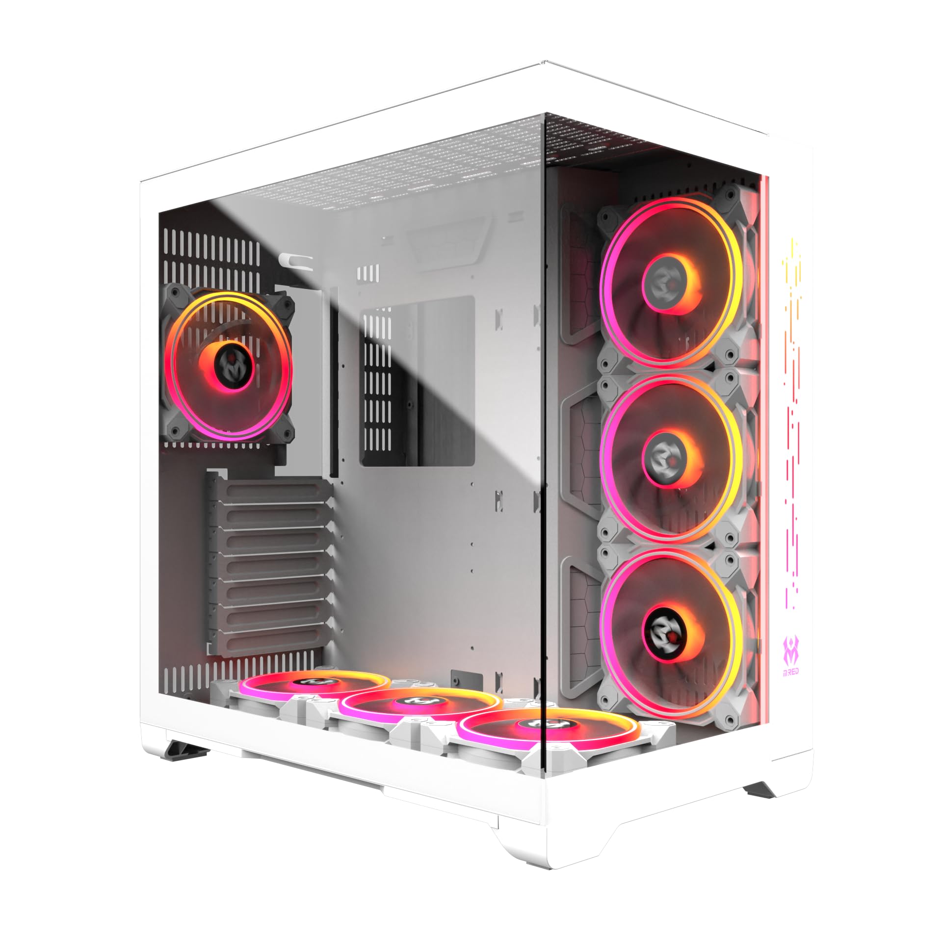 Mred - Pc Gamer Atx - White Rgb Crystal Sea