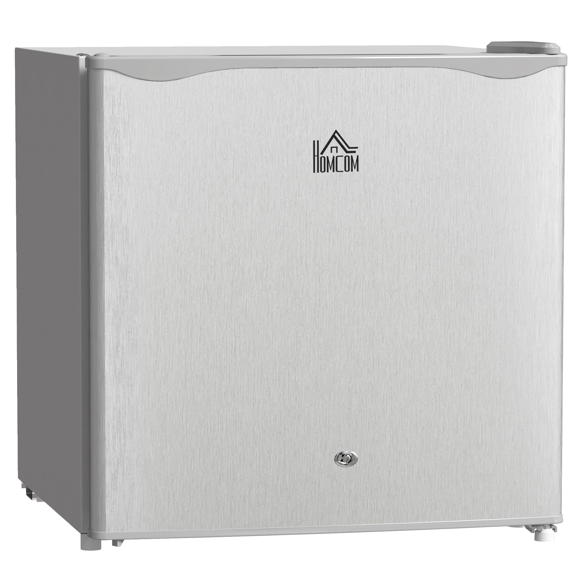 HOMCOM 46L Counter Top Fridge Mini Fridge with Chiller Box in Grey