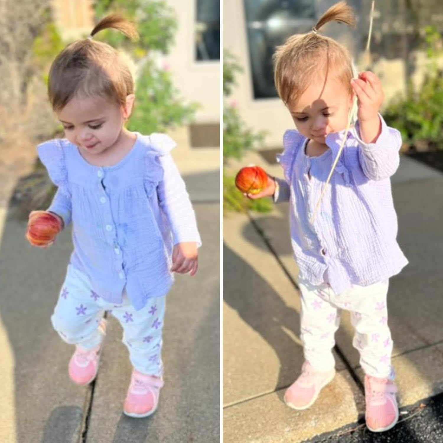 Unutiylo Baby Girl Outfits Ruffle Long Sleeve Top Pant Set Toddler 2Pcs Fall Winter Clothes 0-24 Months - Image 2