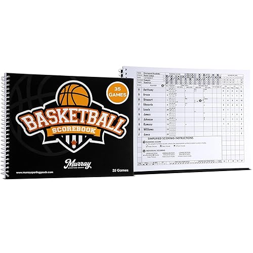 Murray Sporting Goods Basketball Scorebook - 35 Games Score Book