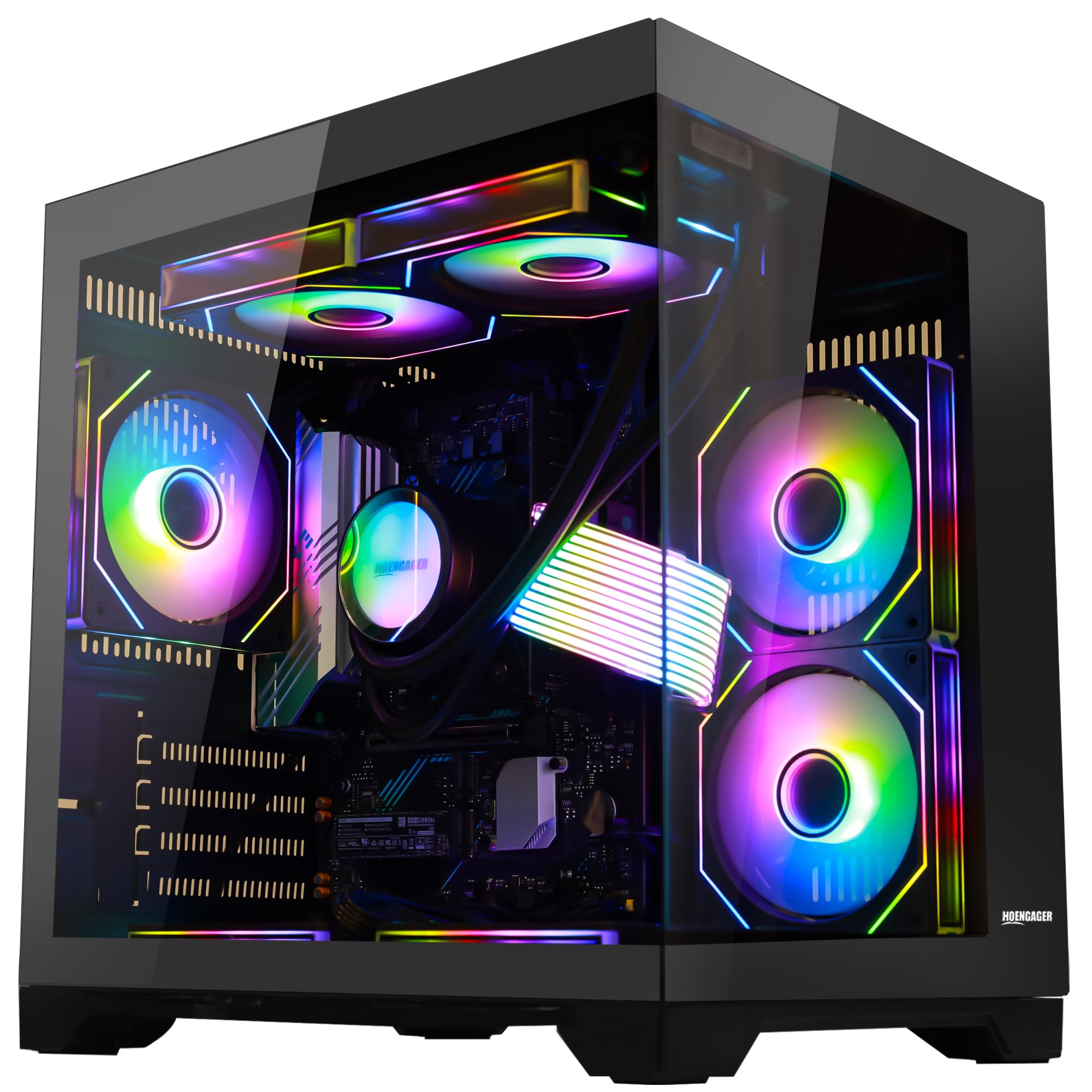 Panorama Gaming PC, Ryzen 7 5700G, 32GB DDR4, 1TB, Black black Integrated Graphics 1.0 TB Ryzen 7 5700G 32.0 GB
