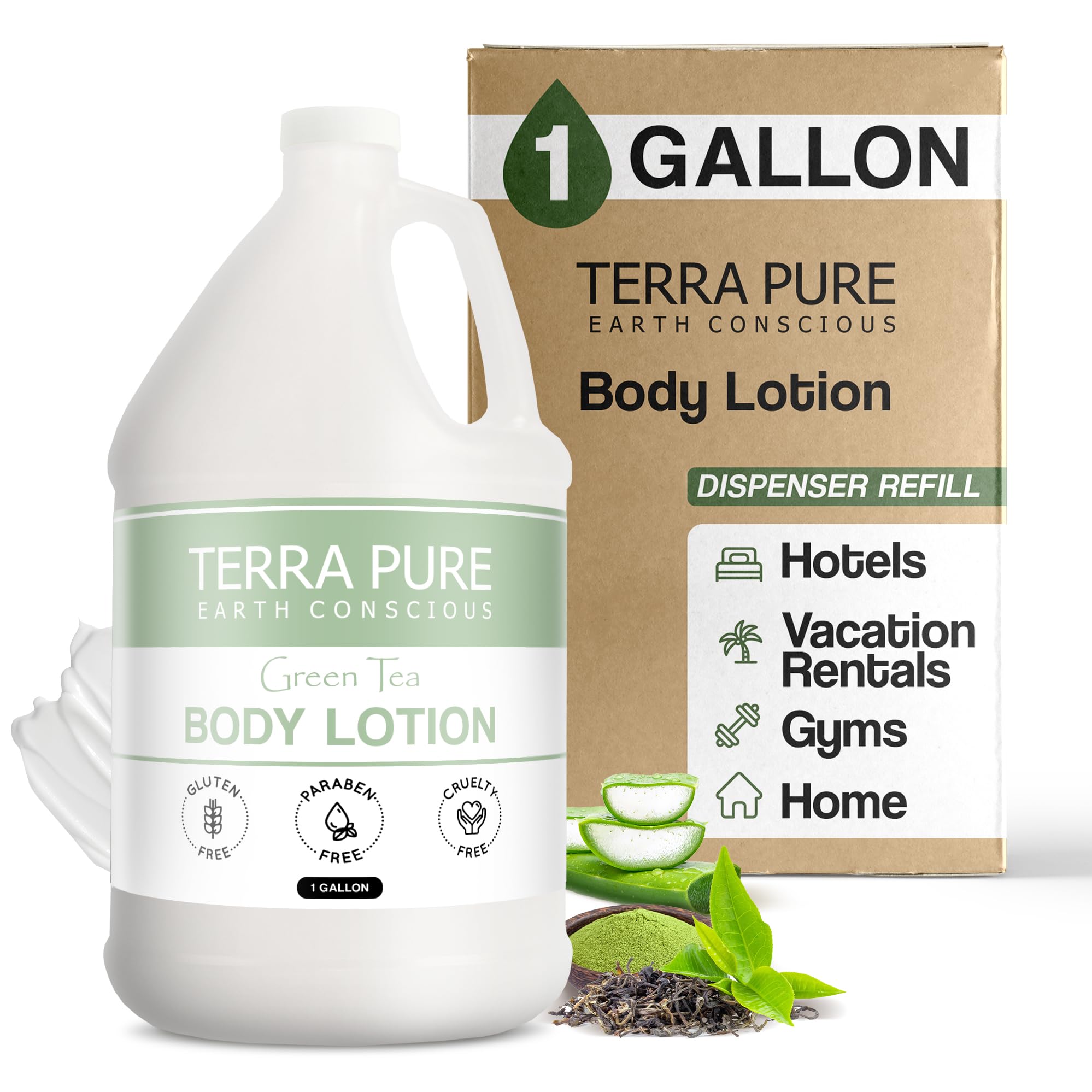 Amazon.com : Terra Pure Green Tea Hotel Body Lotion | 1 Gallon