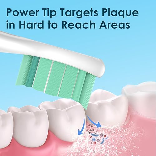 Miniatura 4 de Cabezales de cepillo de repuesto compatibles con Philips Sonicare Electric - Manijas de cepillo de dientes de clic para limpieza eficaz y