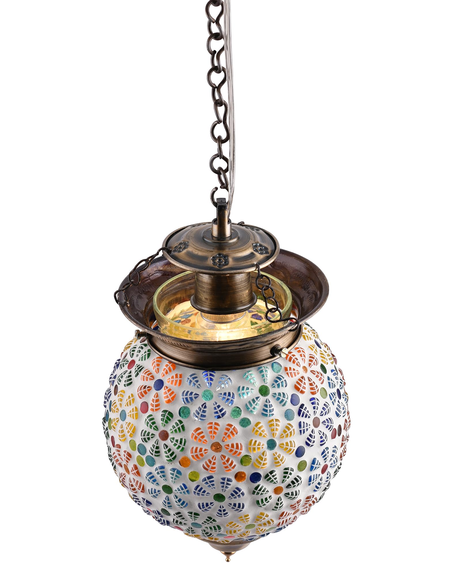 Handcrafted Mosaic Pendant Light - Turkish Moroccan Style -5