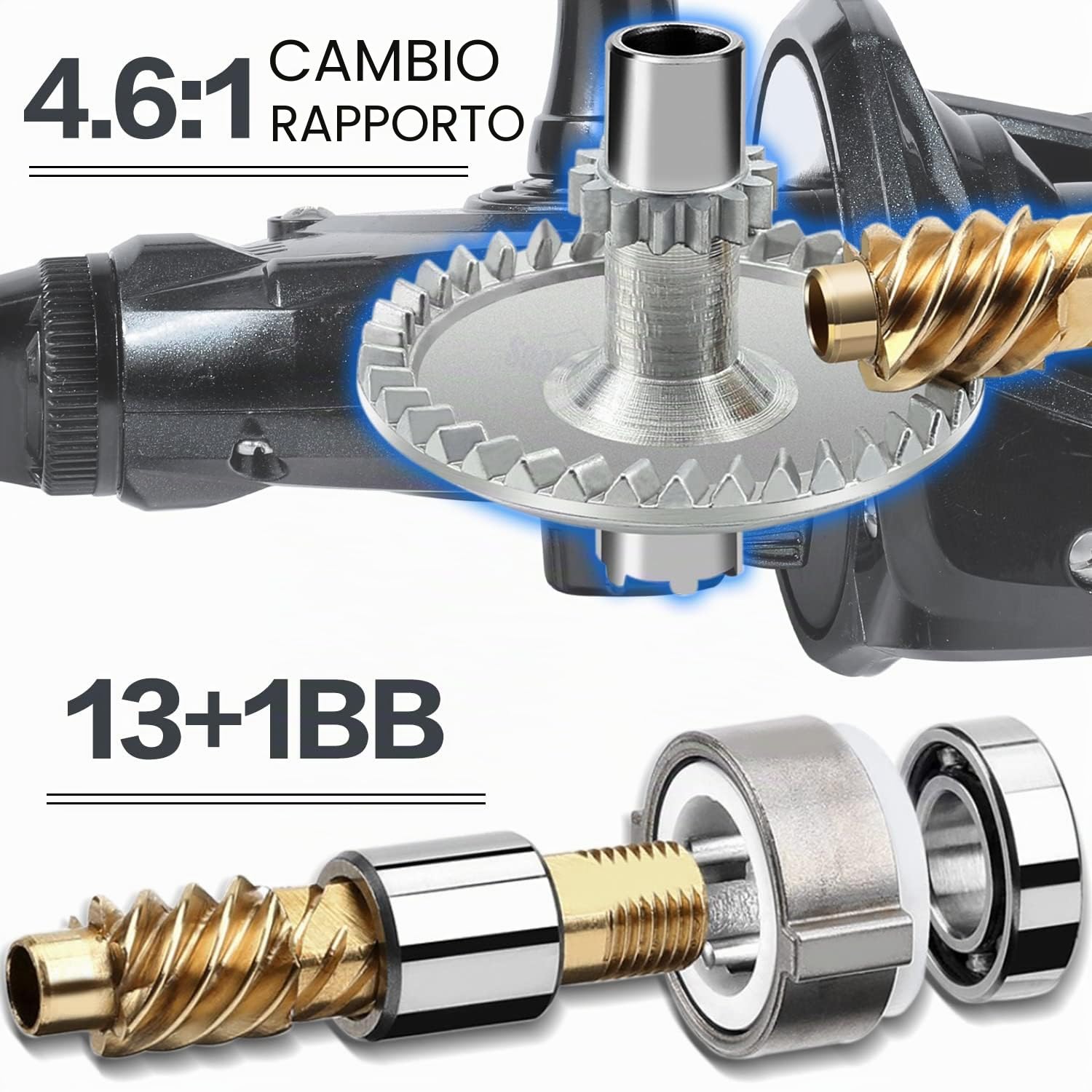 Sougayilang Mulinello da pesca alla carpa, mulinello ultra potente da filatura liscia 13+1BB corpo in metallo 9000/10000/12000 mulinelli da pesca per acqua salata e acqua dolce