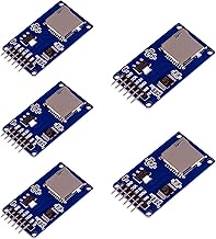 ANGEEK 5 pièces Micro SD SPI Reader Module Mémoire TF Carte Shield Module Compatible avec Arduino