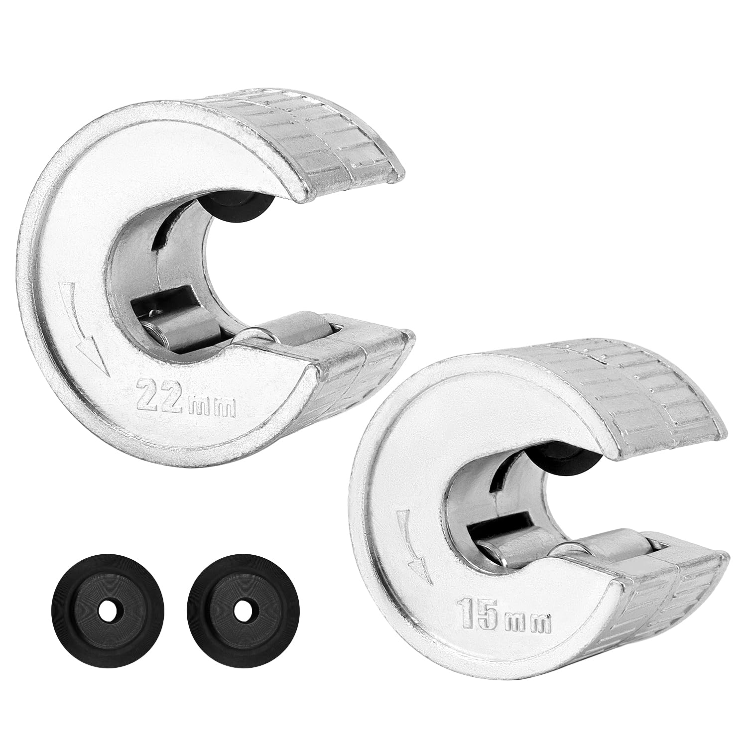 Pipe Cutter Set for Copper Pipes 15mm & 22mm – Heavy Duty Zinc Alloy with Replacement Wheels