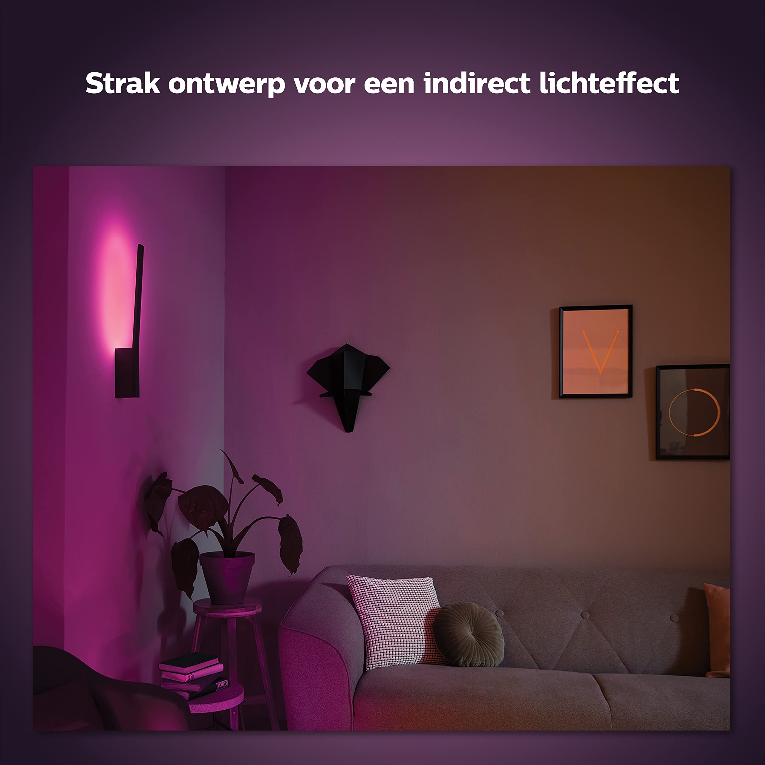 Philips Hue Liane Wall Lamp - Durable LED Lighting - White and