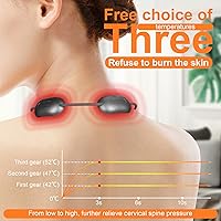 Vista 4 de BLANK AREA Masajeador de cuello colgante, mini masajeador de cuello inteligente, masajeador de cuello con calor, masajeador eléctrico portátil