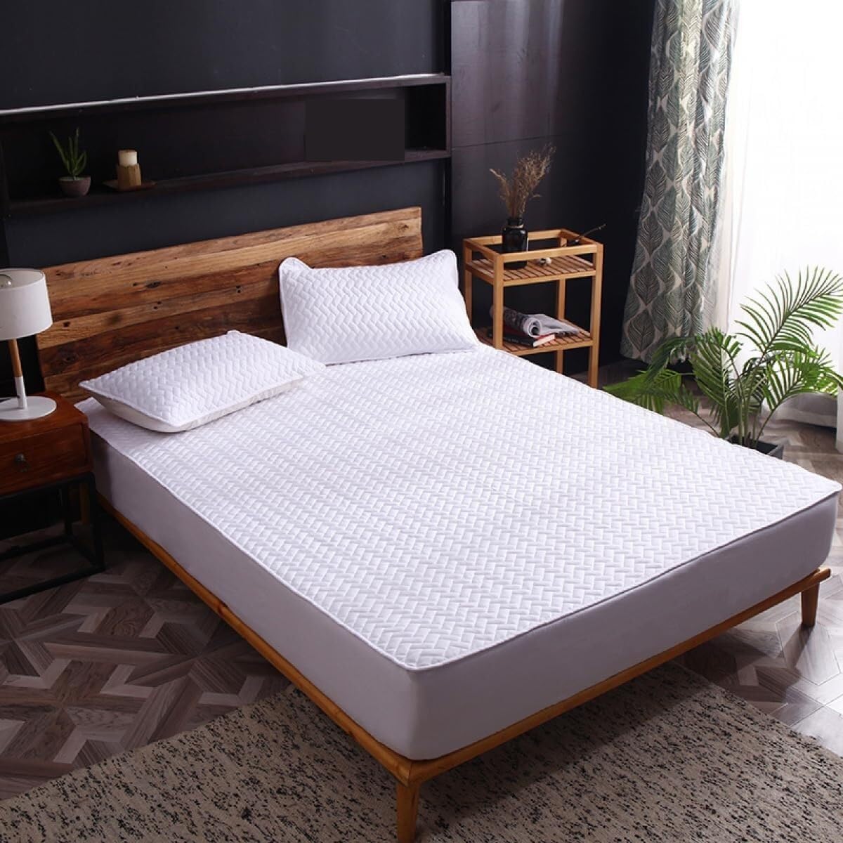 Housse de protection de matelas antidérapante pour literie qui glisse