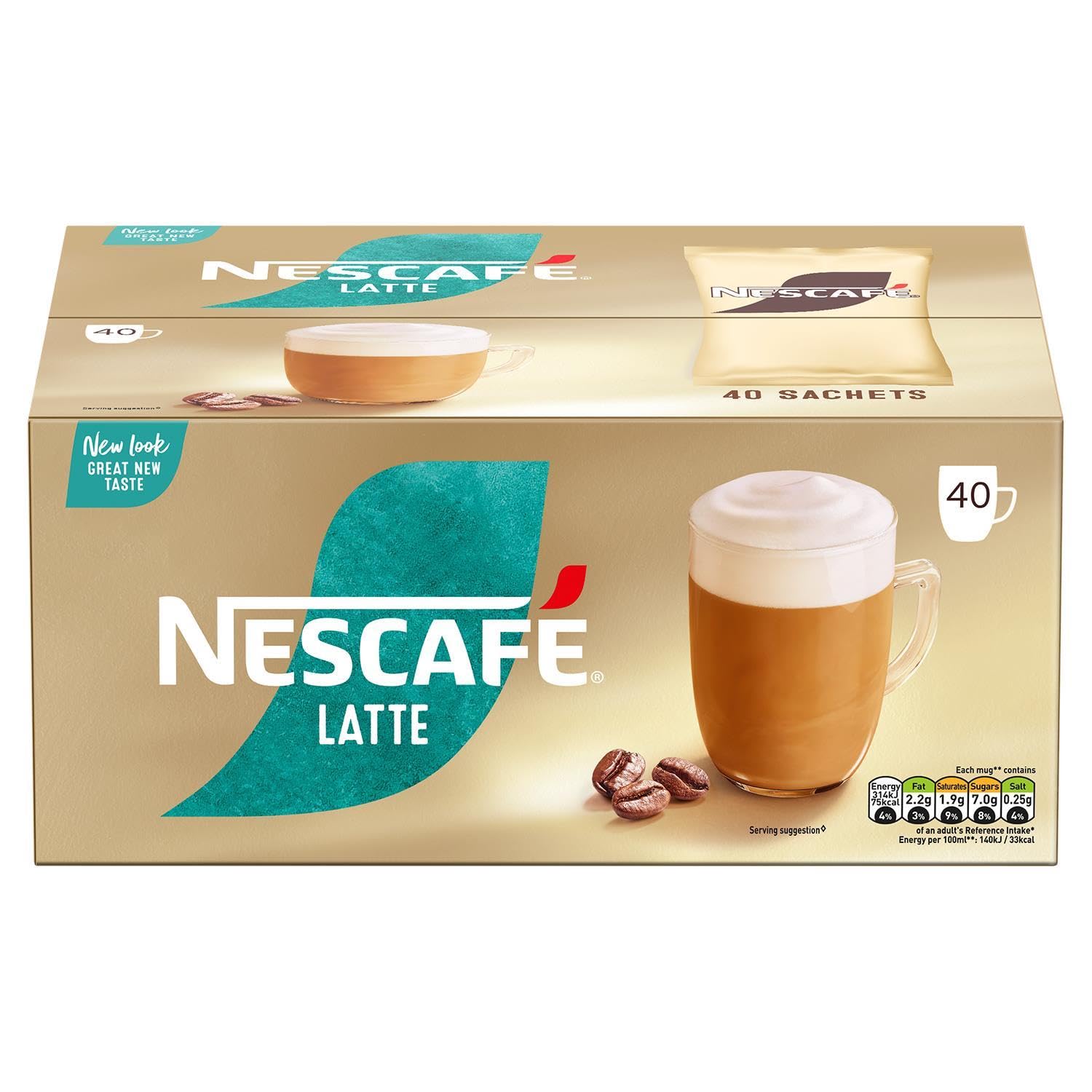 Nescafé Latte Instant Coffee Sachets - 40 X 18G