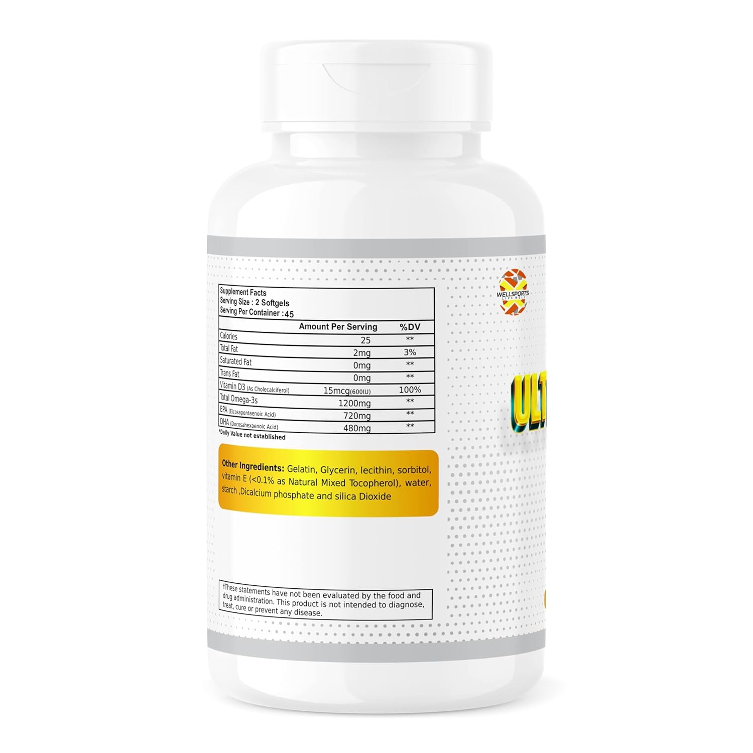 Ultra Omega 3 – 4X | Fish Oil (EPA-720/DHA-480) With Vitamin D3 – 90 Softgels (720mg) Ultra Omega 3 – 4X | Fish Oil (EPA-720/DHA-480) With Vitamin D3 – 90 Softgels (720mg)