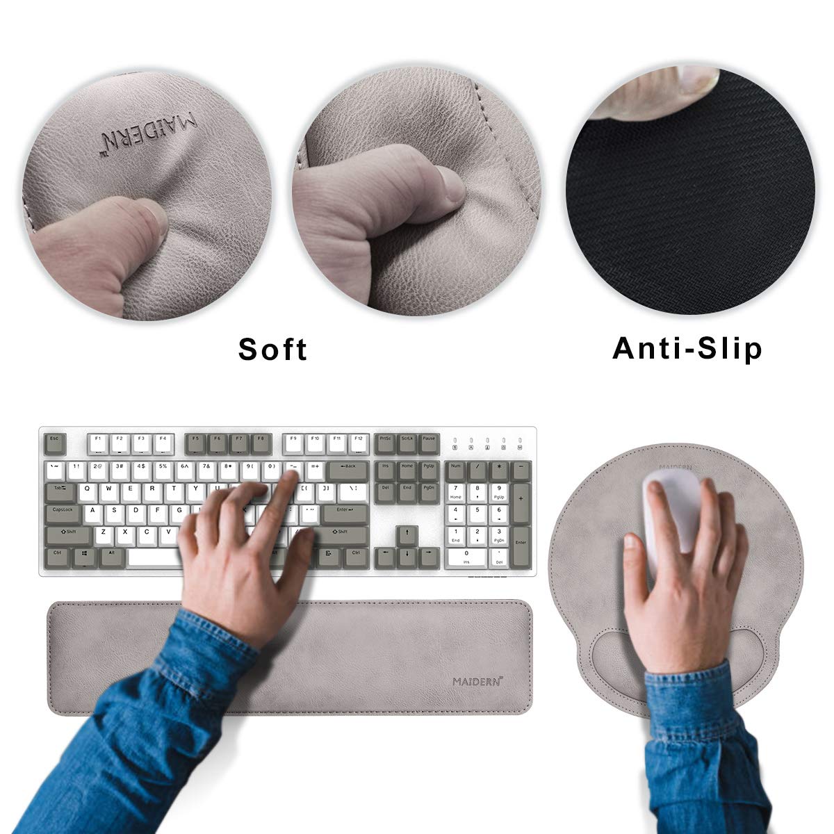 COYUN 2 Pcs Repose Poignets Pour Clavier, Repose-Poignets