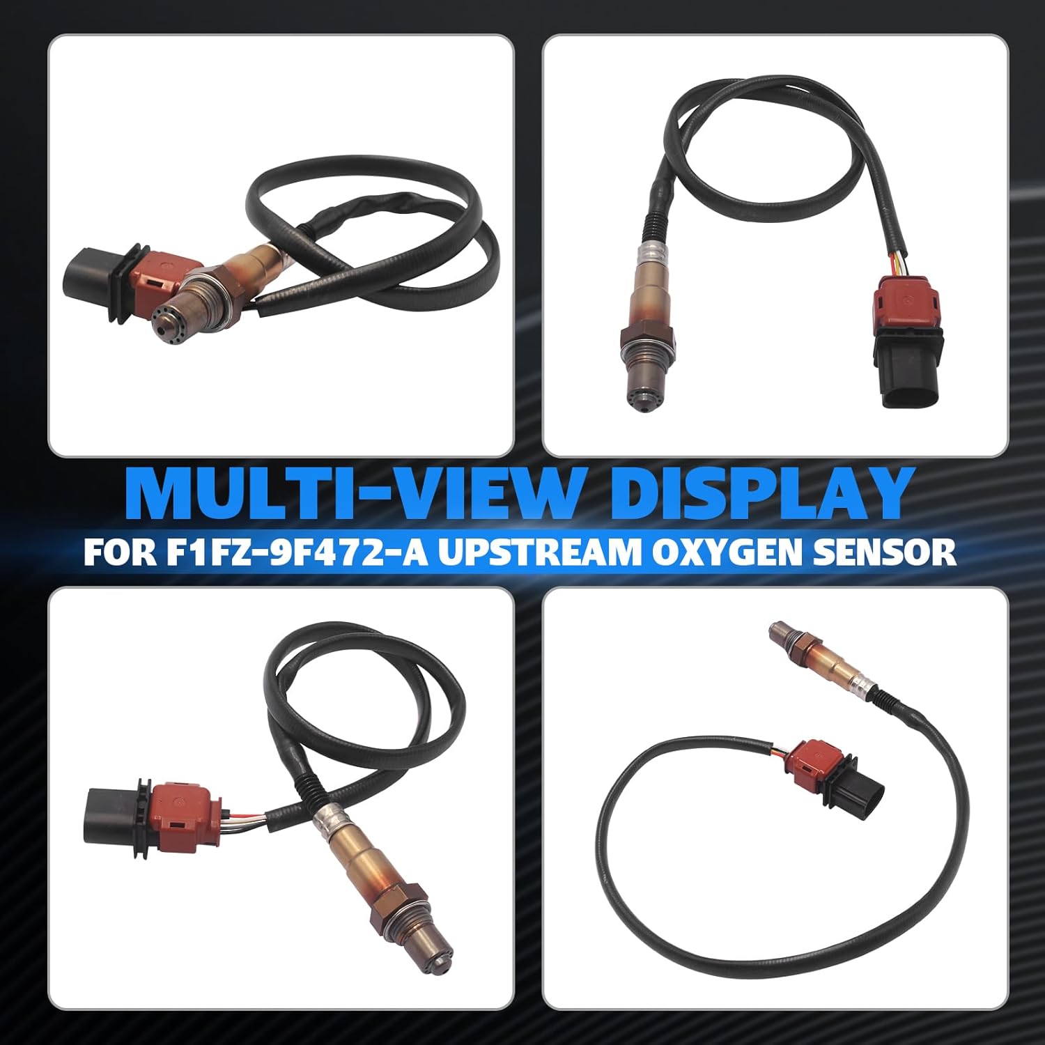 F1FZ-9F472-A Upstream O2 Oxygen Sensor for Ford F-150 2017-2020 Focus 1.0L 2015-2018 Expedition 3.5L 2018-2021 Navigator 3.5L 2018-2020 Replace 234-5713 E1GA-9F472-BD