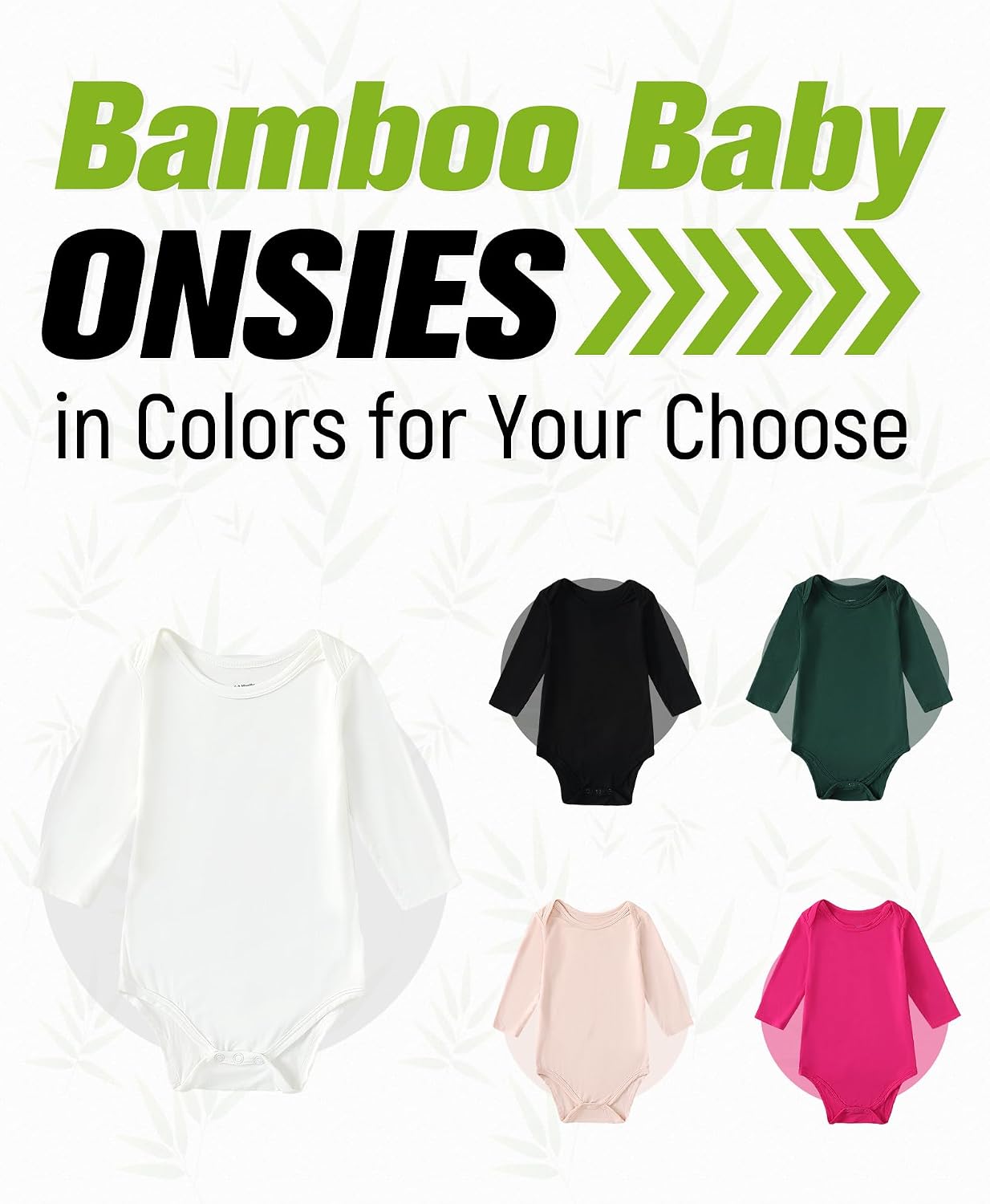 DEFAHN 2PCS Viscose from Bamboo Baby Onsies Unisex Soft Bodysuit Solid Short & Long Sleeve Baby Romper Boys Girls 0-24 Months
