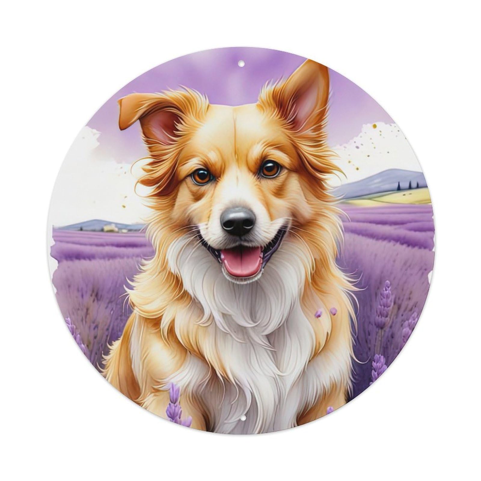 Animal Artwork Border Collie Metal Tin Sign