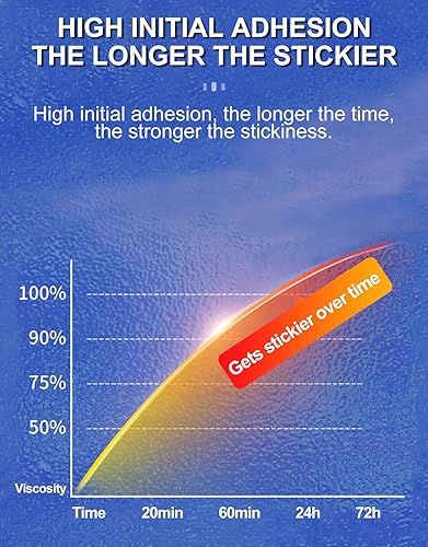 Miniatura 7 de Cinta de doble cara más fuerte, cinta de montaje impermeable resistente hecha de polietileno 3M, longitud 29.5 pies (ancho 1.18 pulgadas y 0.59