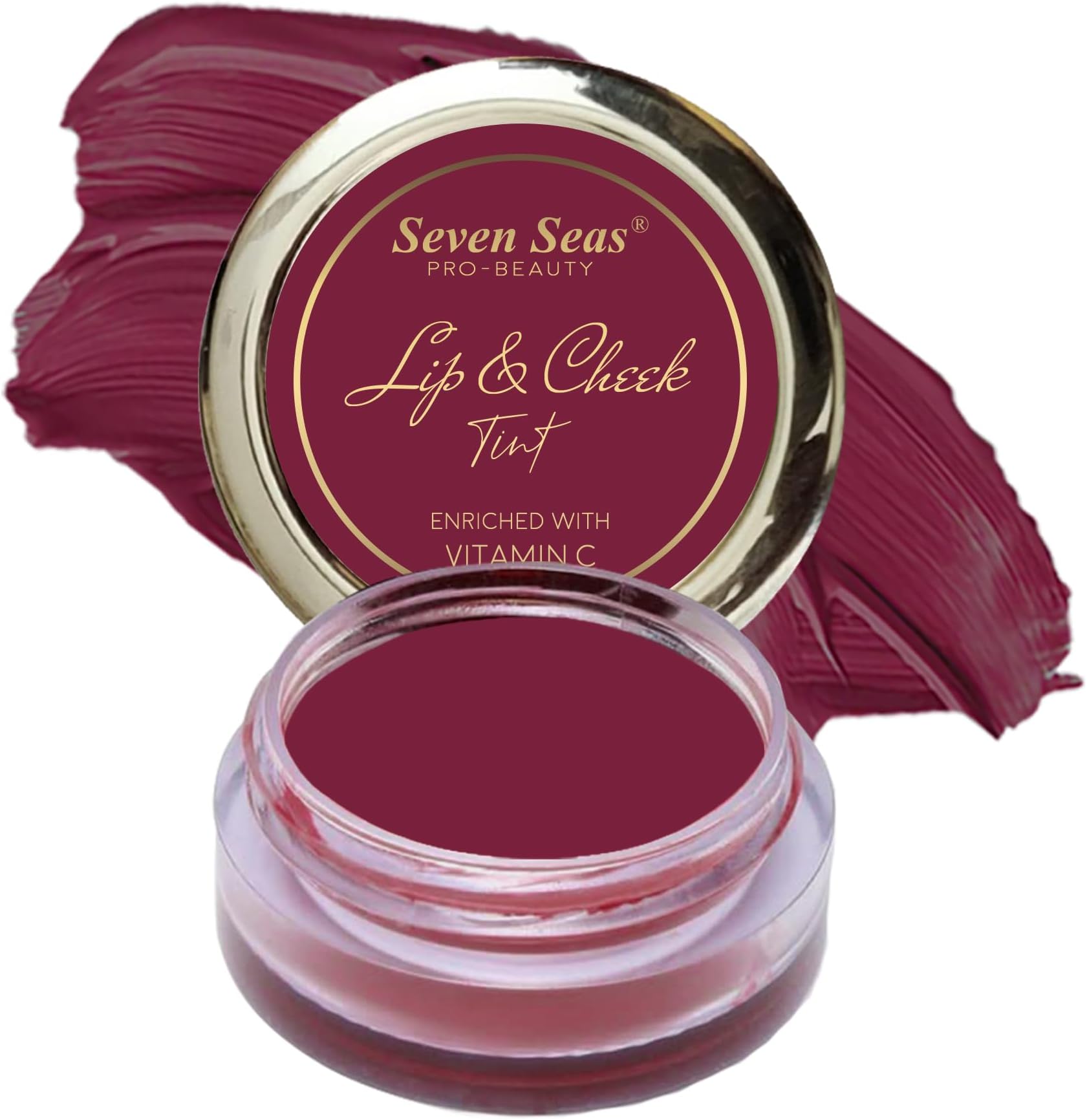 Lip & Cheek Tint Richness Of Essential Oils And Vitamin C For Lips, Eyelids & Cheeks, Matte Finish Give You a Soft Natural Glow (Calypso Pink)