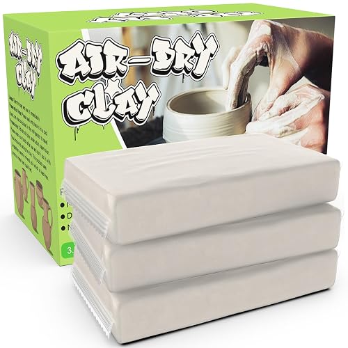 Aujazyble Premium Air Dry Clay for Kids - 3.3lbs Natural