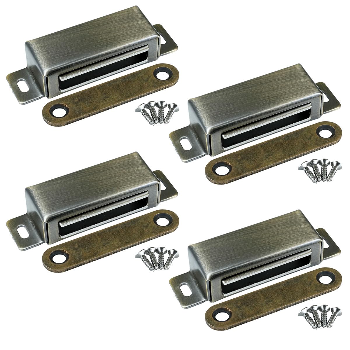 Selyse Magnetic Catch Door Magnets for Cabinet Doors Magnetic Clasps, Stainless Steel Drawers, Magnetic Door Closer