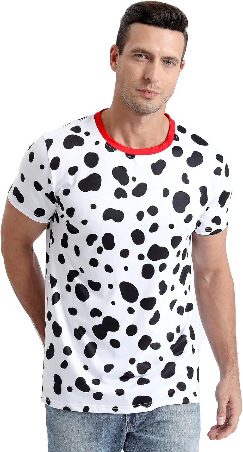 Funny World Men's Animal Print T-Shirt Graphic Short Sleeve Halloween Costume - Image 4