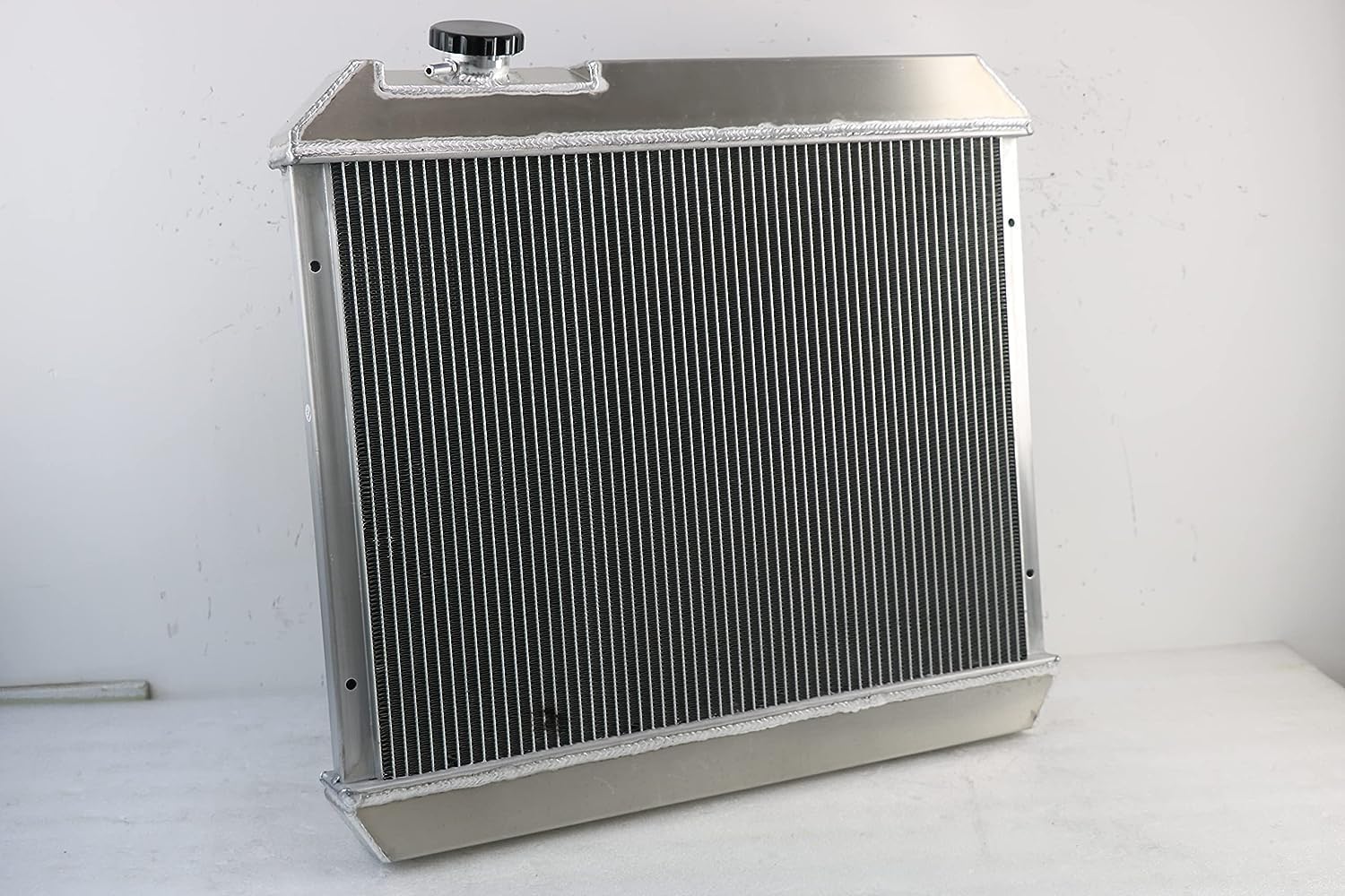 4 Row Aluminum Radiator Replacement for 1961-1966 Chevy C10 C20 C30 K10 K20 Panel Pickup Suburban GMC 1000 1500 2500 G1000 Series Oldsmobile Cutlass F85 Pontiac Radiators Shroud Fan Relay