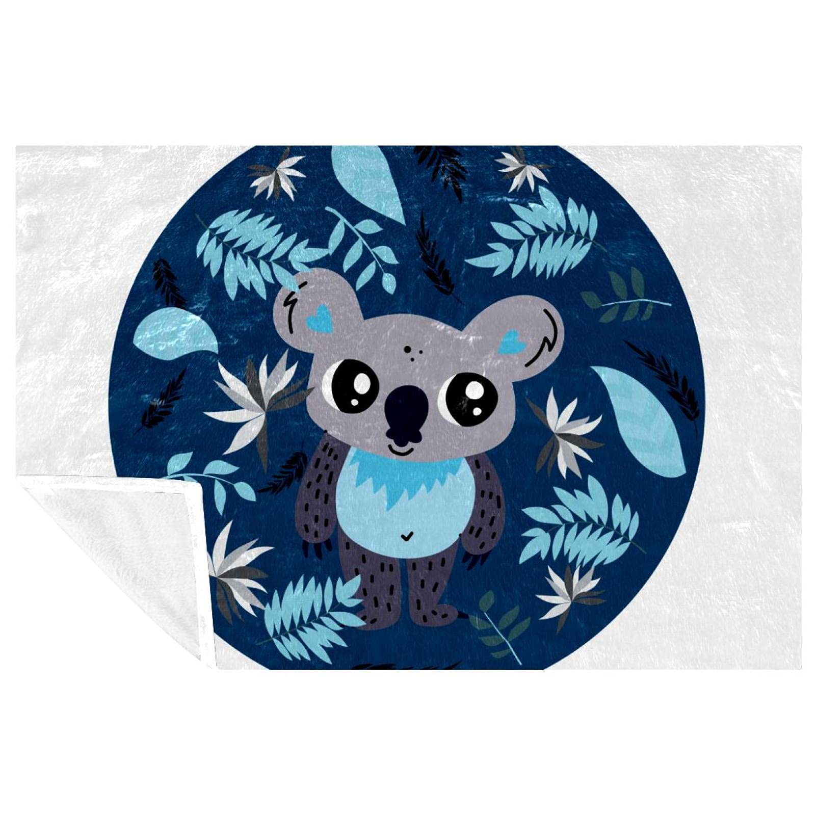 Plaid koala bleu couverture douce pour des nuits réconfortantes