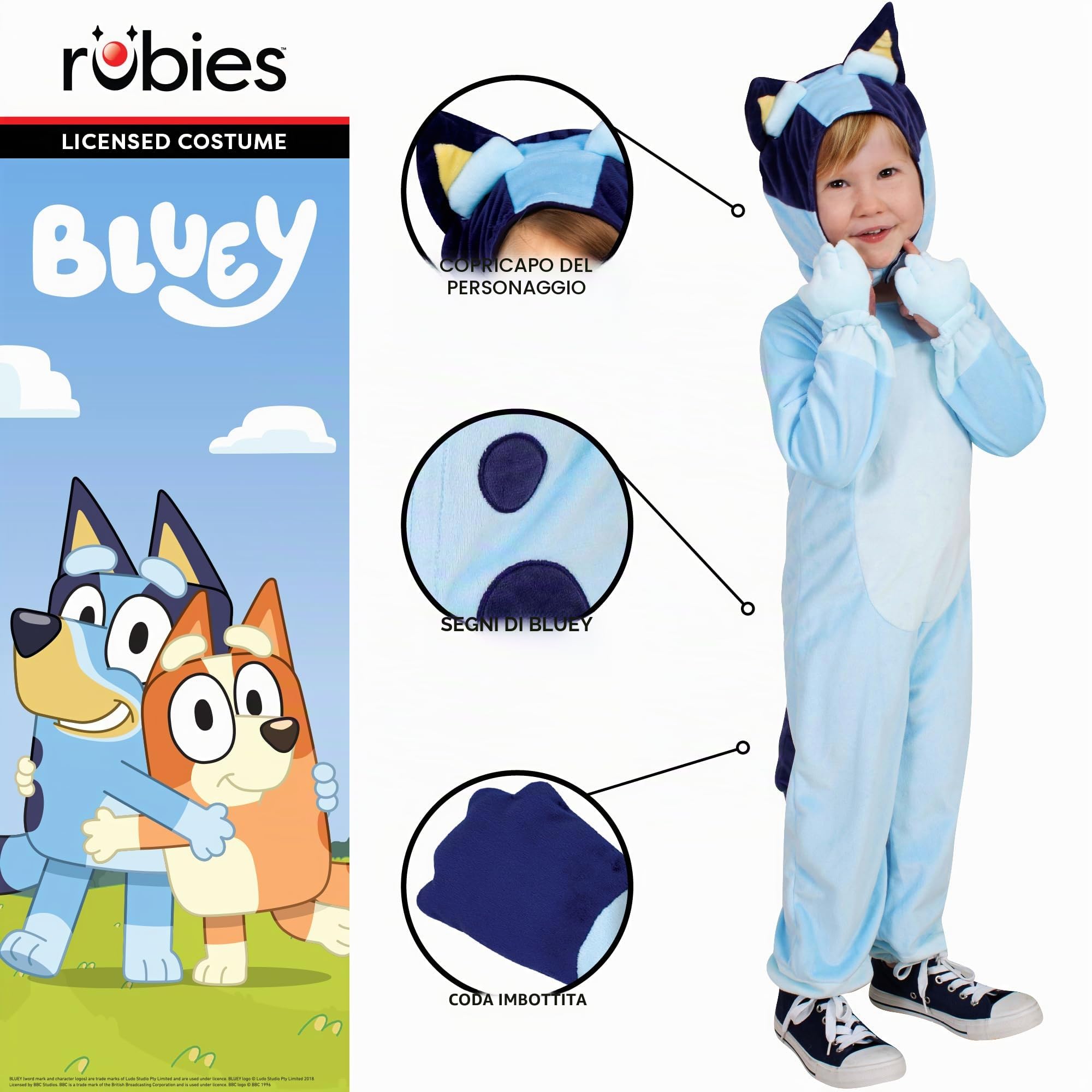 Rubies Official Bluey Child Costume, Kids Fancy Dress