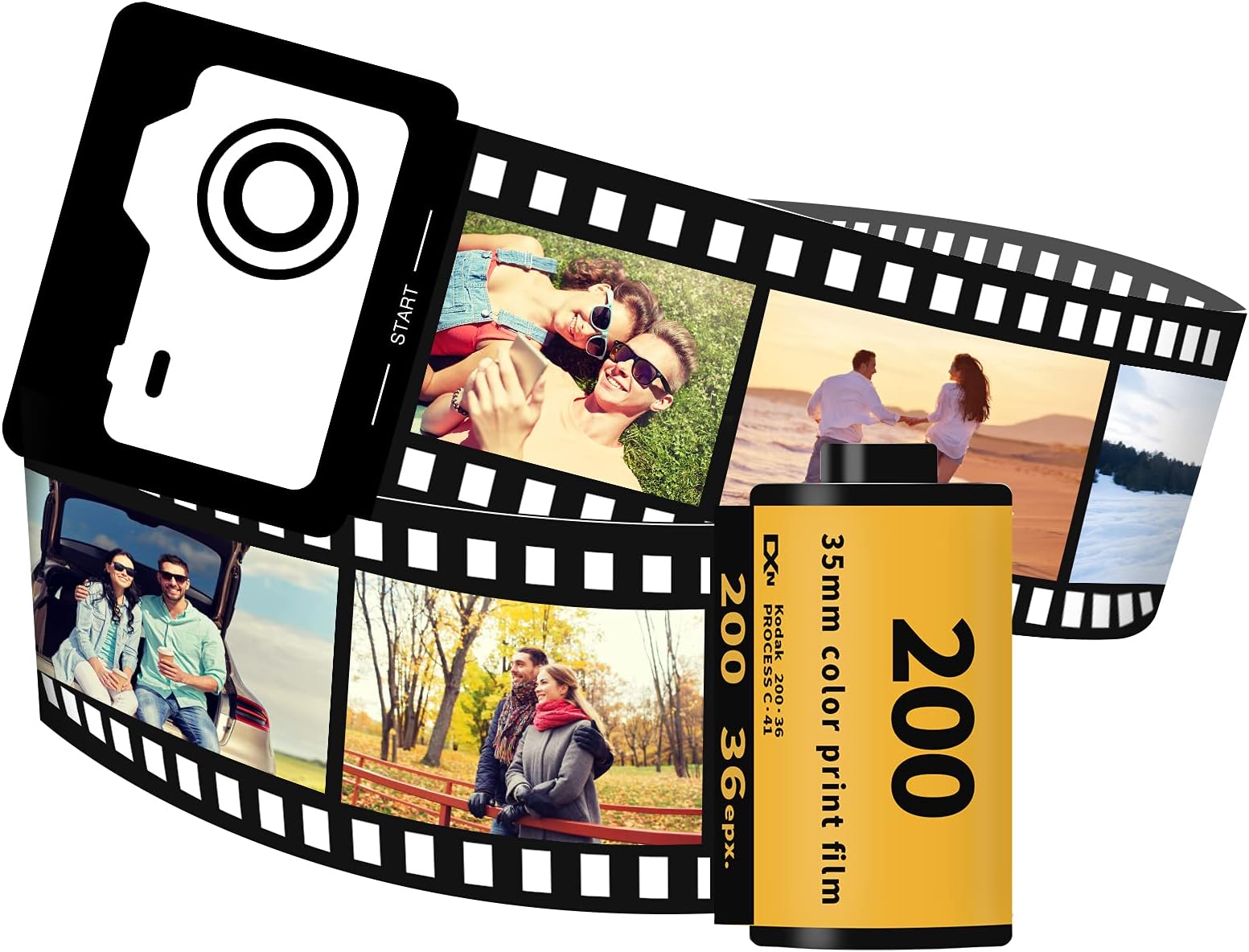 Custom Unique Romantic Camera Film Present Cute Things Personalized Gift for Birthday Anniversary Lover Dad Mom Kids Bestfriend Boyfriend Auntie Women Valentine's Day