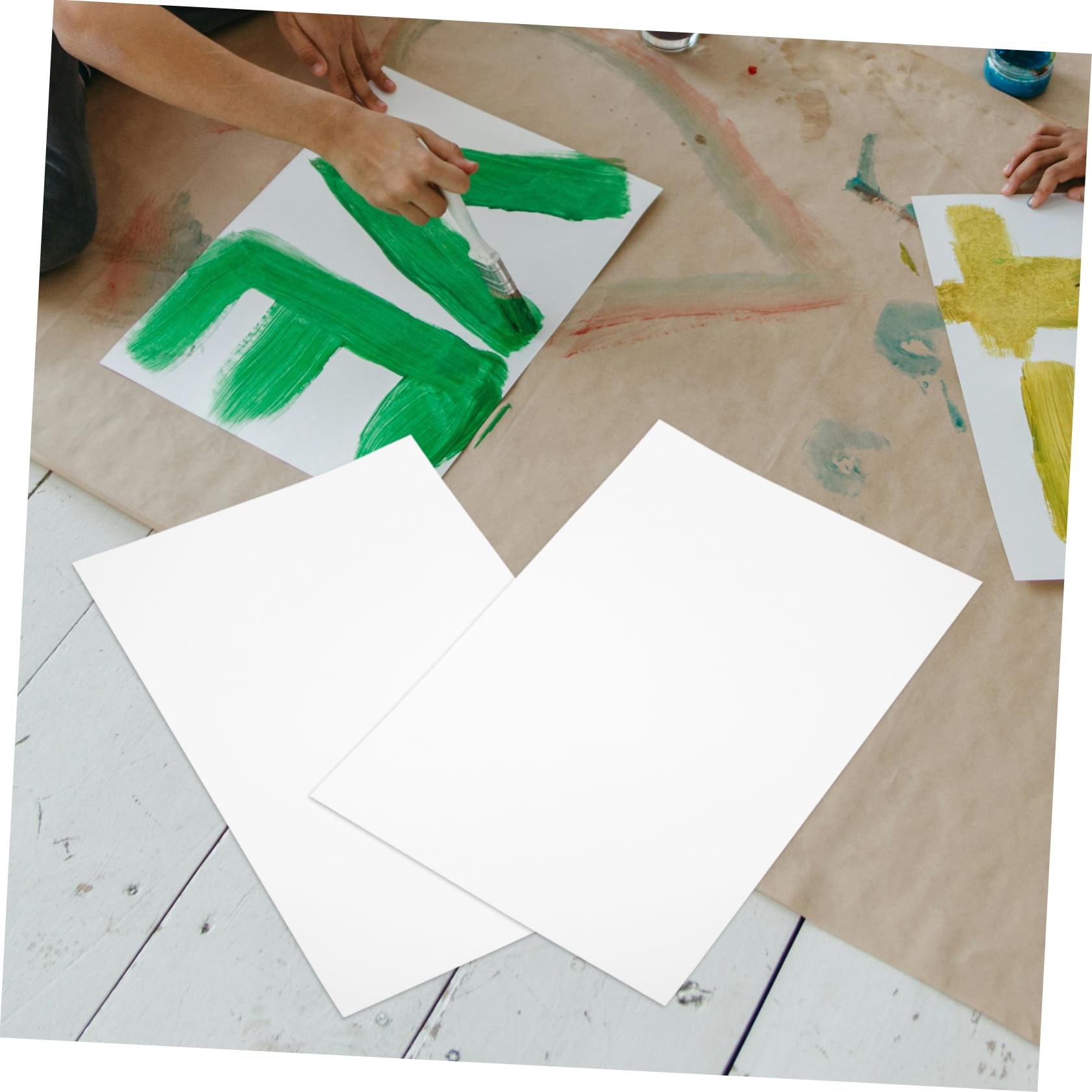 NUOBESTY 50 Fogli Di Carta A3 Cartoncino Da 220 G/m² Carta Fatta A Mano Per Origami E Lavori Artigianali Kit Per Arte E Fotografia Perfetto Per Gruppi