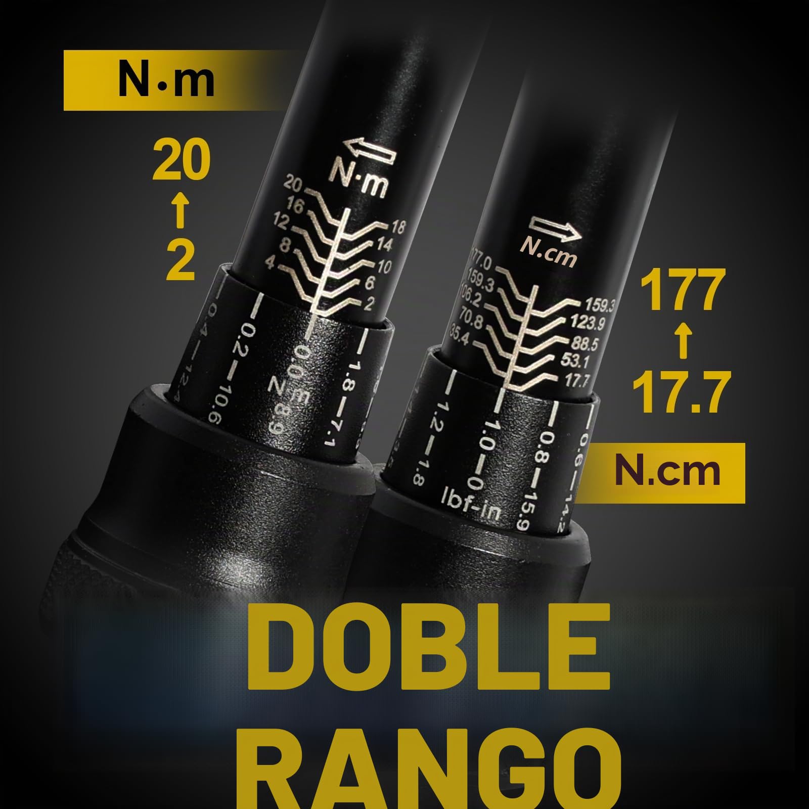Hairich Llave Dinamométrica para Bicicleta y Moto, 1/4", Juego de 15 Piezas con Puntas Hexagonales y Torx, Rango de 2-20 Nm, con Barra de Extensión, Llave de Par para Bicicleta de Carretera