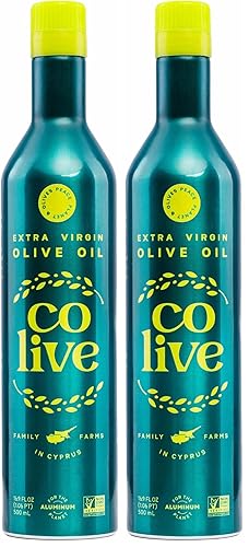 Miniatura 10 de Colive Aceite de oliva virgen extra de 169 fl oz 169fl oz extraído en frío sabor equilibrado escogido a mano y cosechado de Chipre botella de vidrio