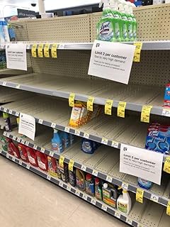 Empty Shelves in a Walgreens located in Toms River NJ during the coronavirus pandemic in New York City on April 6 2020. Photo By John Barrett (Empty Shelves1334) Poster Print (16 x 20)