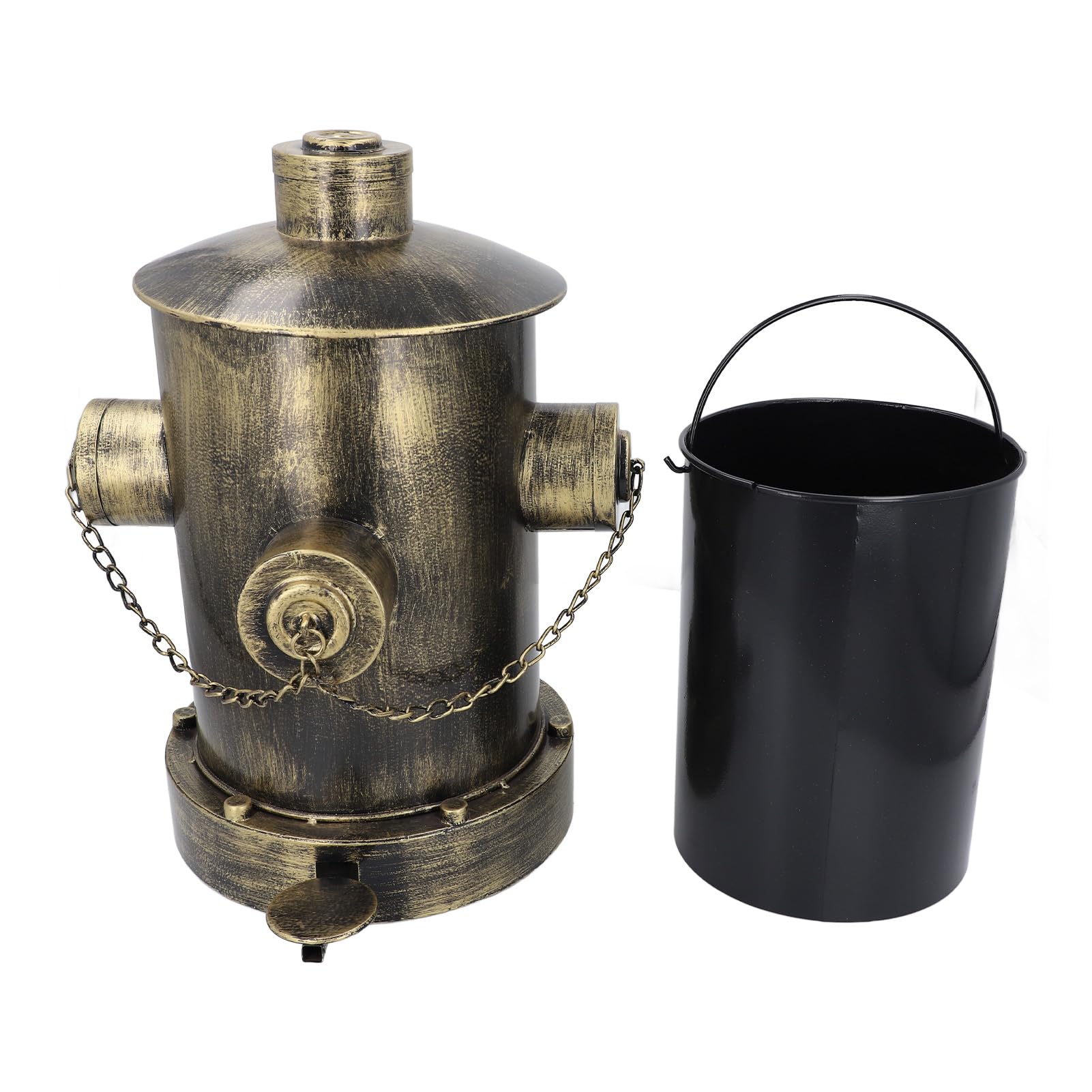Cubo de Basura para Hidrante de Incendio, Diseño Bronce Antiguo