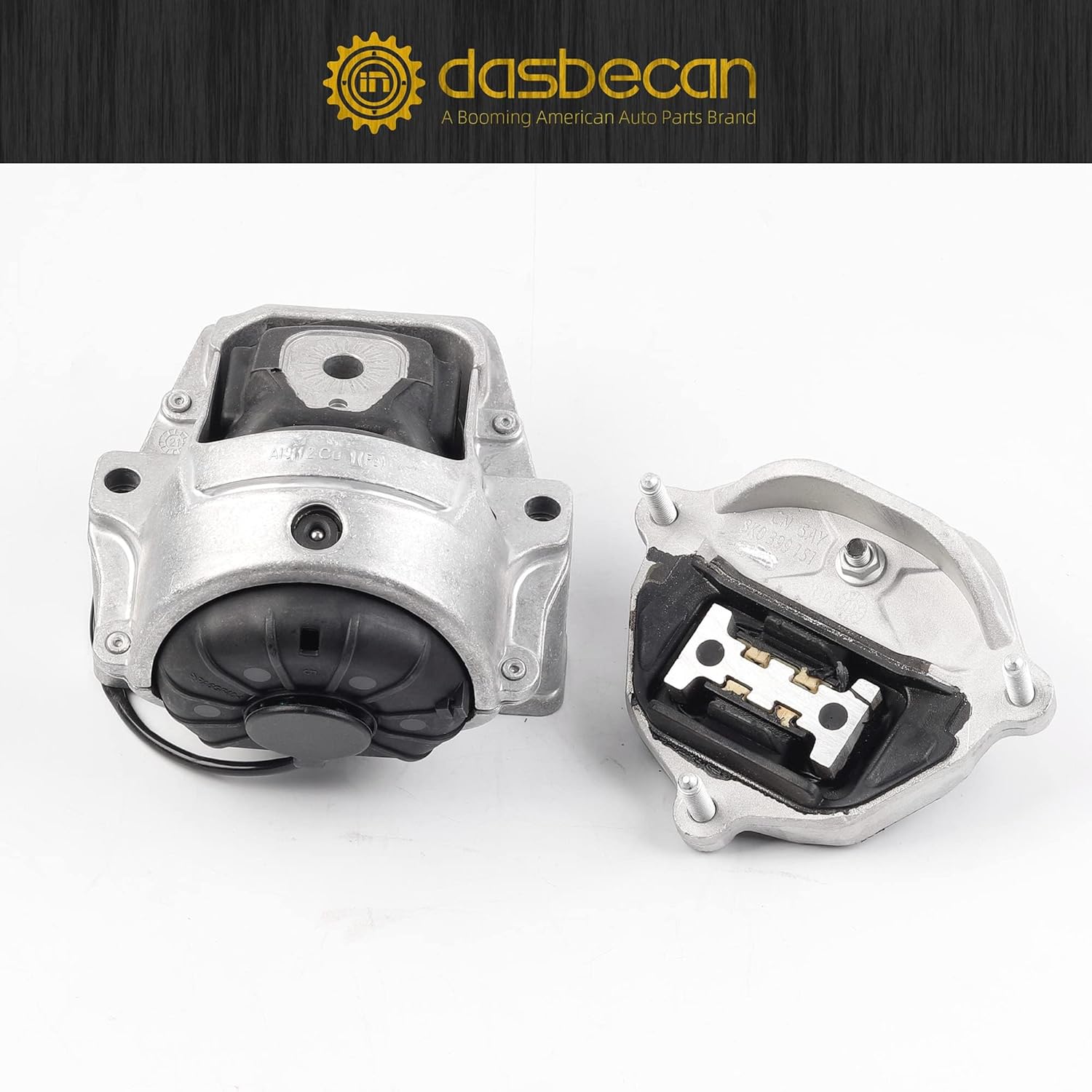 Dasbecan Engine Motor Trans Mount Set 3PCS Compatible with Audi A4 A5 A4 Quattro A5 Quattro 2008-2017 Replaces# 8K0199381C 8K0199381JN 8K0199381JP 8K0199381KN 8K0199381KP