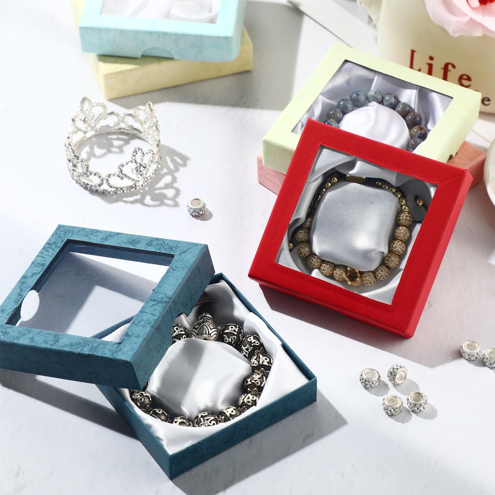 Boîtes-Cadeaux En Carton Recyclé - Petites Boîtes-Cadeaux Carrées Avec