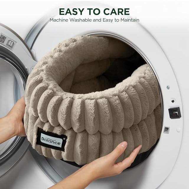Foto 7 de 7 de BALANCE Cama para gatos, camas redondas lavables para gatos de interior