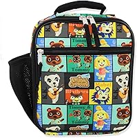 Vista 1 de Nintendo Animal Crossing - Lonchera térmica para niños, suave, ligera, talla única, color negro