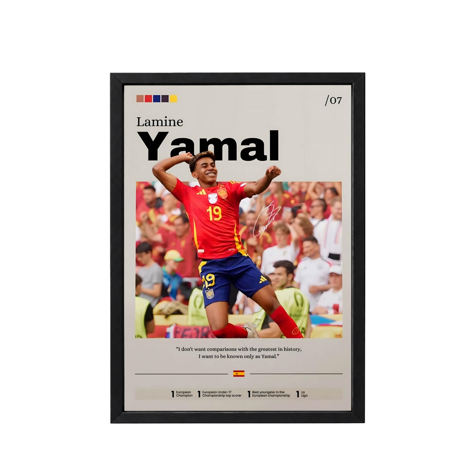Kylian Mbappe Football Poster - Framed Wall Art -25