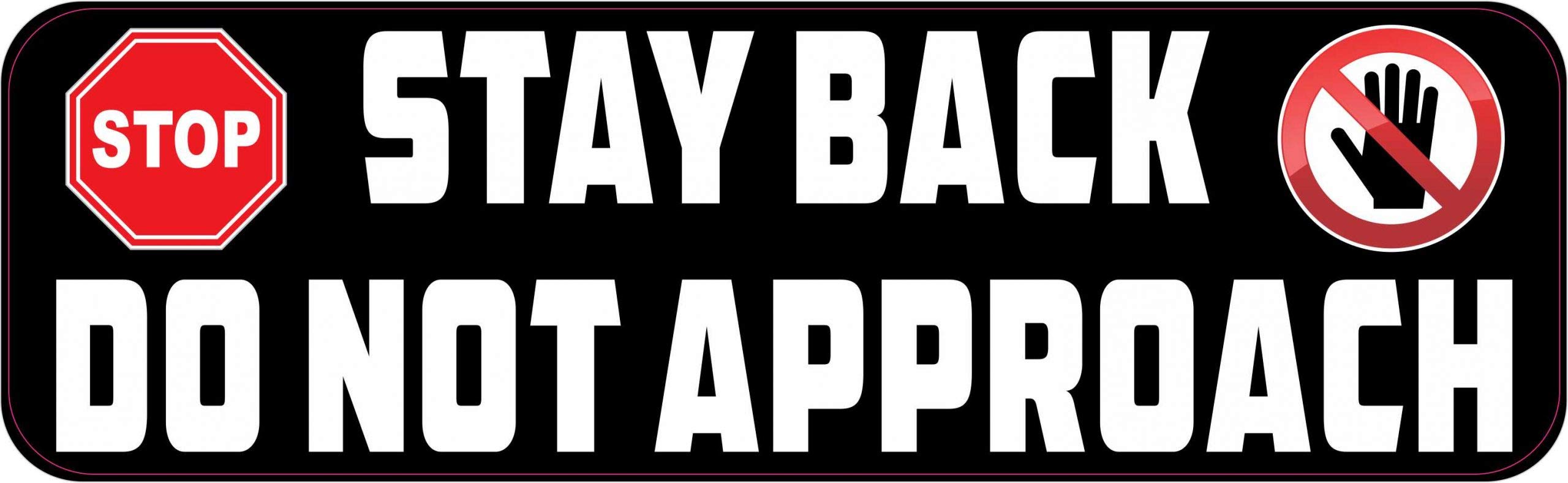 10in x 3in Symbol Do Not Touch Sticker Car Truck Vehicle Bumper Decal 10in x 3in Symbol Do Not Touch Sticker Car Truck Vehicle Bumper Decal