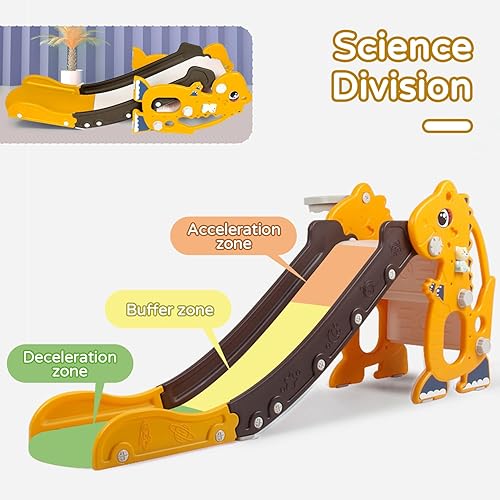 Miniatura 5 de Tobogán para Niños para Niños Pequeños - 4 en 1 Tobogán de Plástico Independiente para Interiores para Niños Pequeños Patio de Juegos Exterior