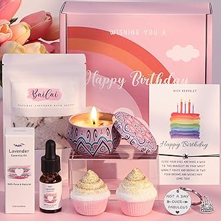 Birthday Pamper Gifts for Women Her, Unique Birthday Hampers for Women Happy Birthday Self Care Gifts Box for Her, Female Birthday Presents Birthday Basket Gifts Ideas for Women Best Friend, Sister