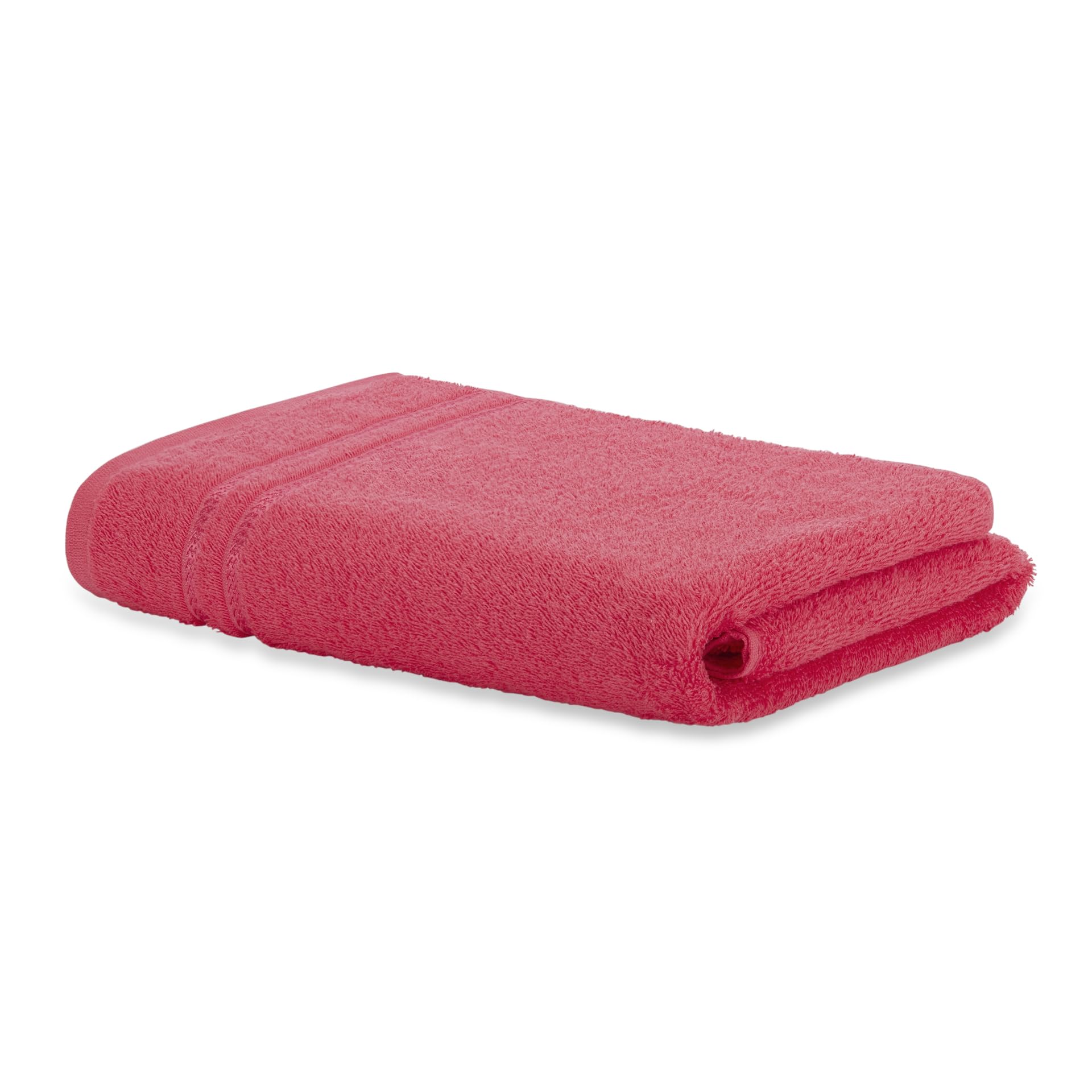 100% Cotton Quick Dry Bath Towel | High Absorbency Super Soft, Fast Drying Towels for Bath | 380 GSM Large Size 1 Piece Bath Towel for Men and Women | Sized 70cm X 150cm Coral