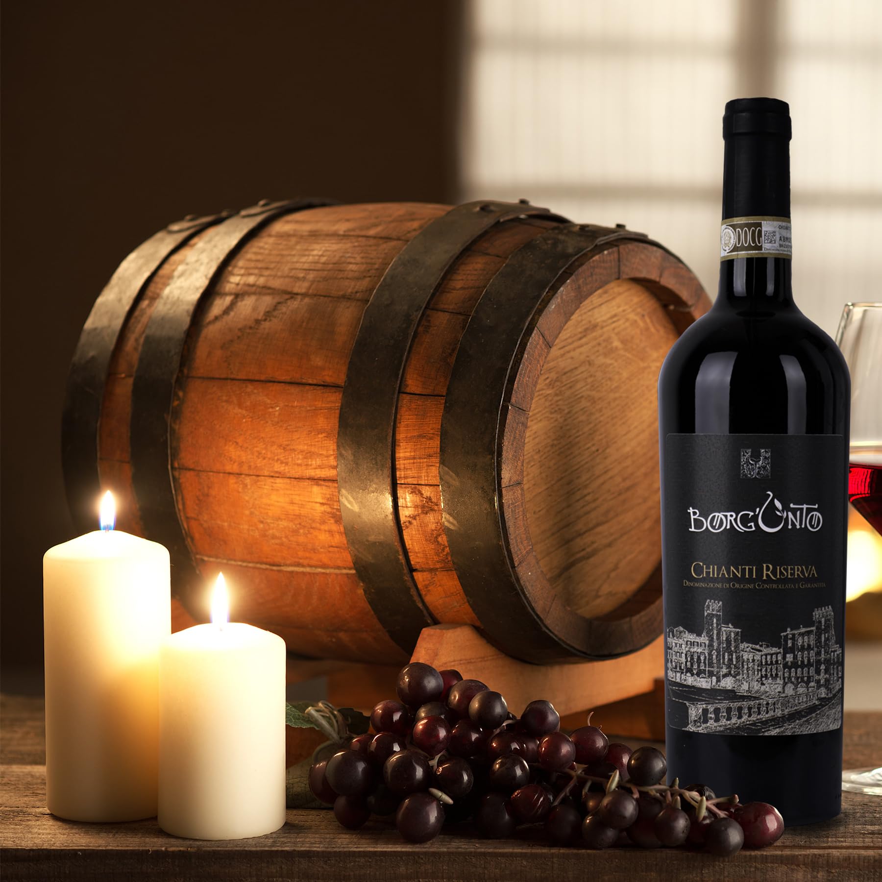 Borgunto® Chianti Riserva 2020 - Toskanischer Rotwein D.O.C.G. Colli Aretini - Paket 6 x 0,75L