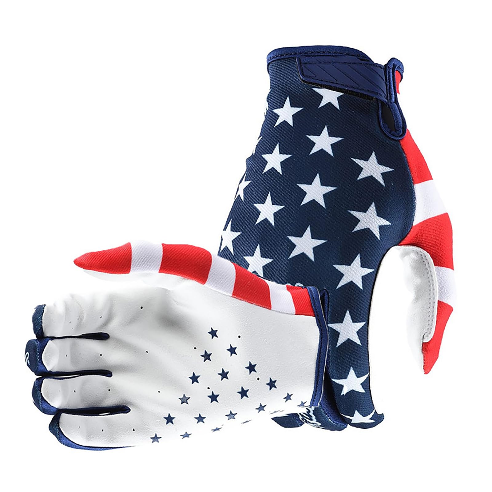 American Flag Cycling Gloves Breathable Motorcycle Off Road Full Finger MTB Mountain Bike Gloves for Men Women