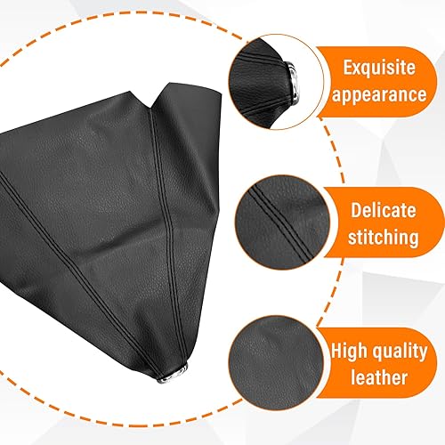 Miniatura 3 de Cubierta antipolvo para palanca de cambios de automóvil, funda de piel sintética, funda de palanca de cambios, cubierta universal para la mayoría de
