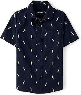 boys Short Sleeve Button Up Shirt
