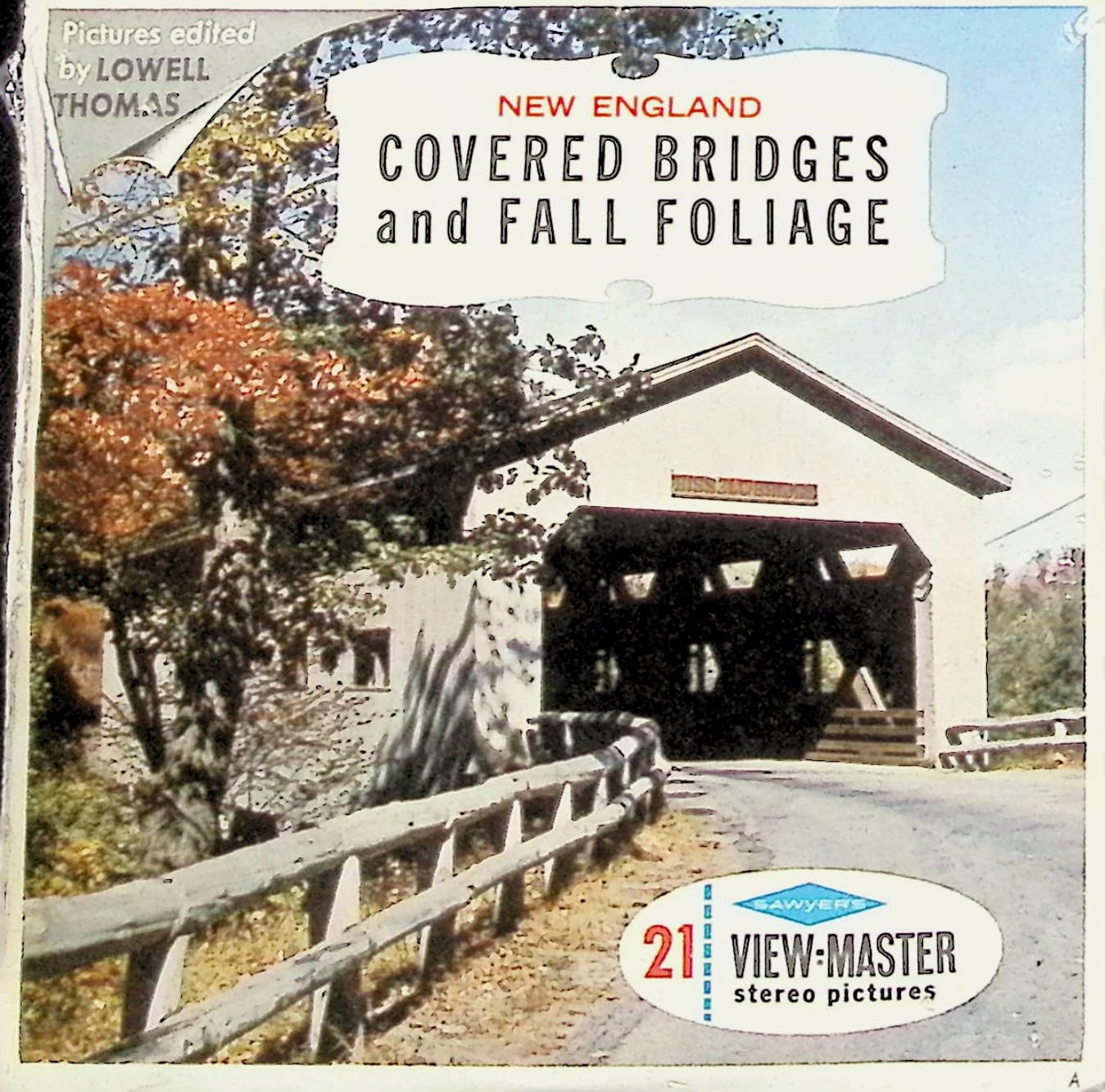 3Dstereo ViewMaster New England Covered Bridges & Fall Foliage - 3 Reel set