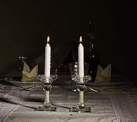 Vista 6 de Hyoola White Candles - Candelabros cortos de 4 pulgadas (3.9 in), 3 horas de tiempo de combustión (paquete de 72), fabricación europea