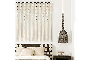 IOWER Macrame Wall Hanging, Textile Wall Art, Boho Home Decor